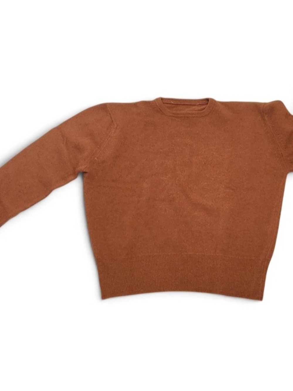 VTG 50s Brown Long Sleeve Knit Sweater Womens Rockabilly 1950s Rare